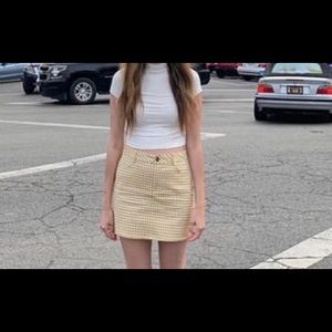 Plain white high neck top